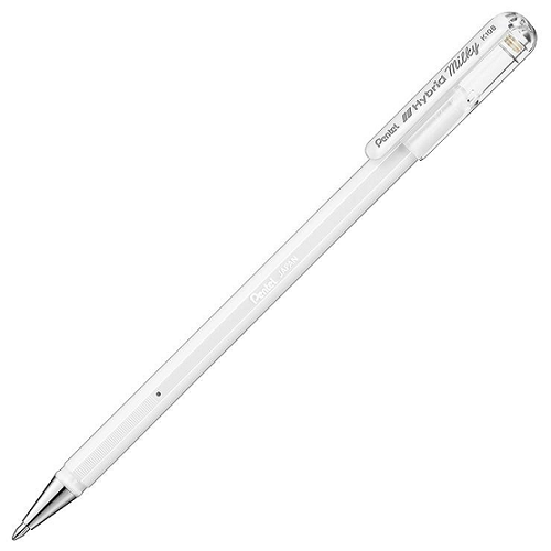 Bolígrafo PENTEL HYBRID MILKY blanco