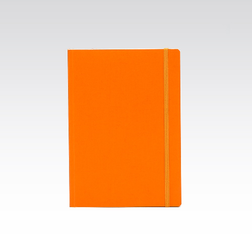 Cuaderno punteado FABRIANO A5 con elástico arancio