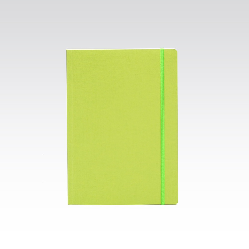 Cuaderno punteado FABRIANO A5 con elástico lime