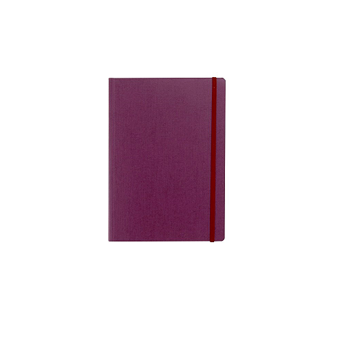 Cuaderno punteado FABRIANO A5 con elástico vino