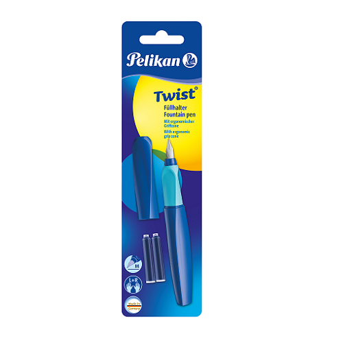 Pluma fuente PELIKAN TWIST Deepblue  M