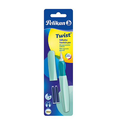 Pluma fuente PELIKAN TWIST Neonmint "M"