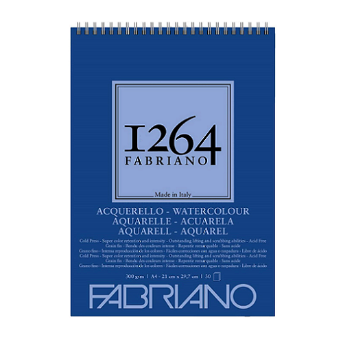 Papel FABRIANO 1264 acuarela 300g 30h A4