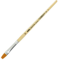 Pincel de nylon dorado plano KUM #10