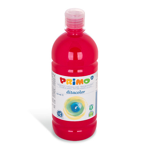 Pintura de dedo PRIMO 750ml, rojo