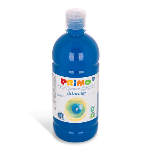 Pintura de dedo PRIMO 750ml, azul cian