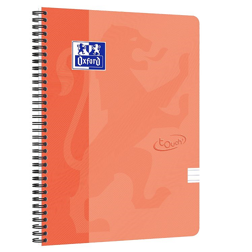 Cuaderno rayado OXFORD TOUCH A4 70h naranja