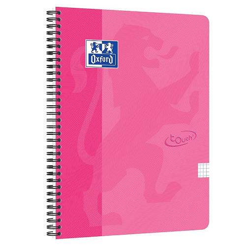 Cuaderno cuadriculado OXFORD TOUCH A4 70h rosado