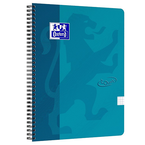 Cuaderno cuadriculado OXFORD TOUCH A4 70h aqua