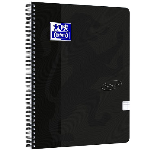 Cuaderno cuadriculado OXFORD TOUCH A4 70h negro