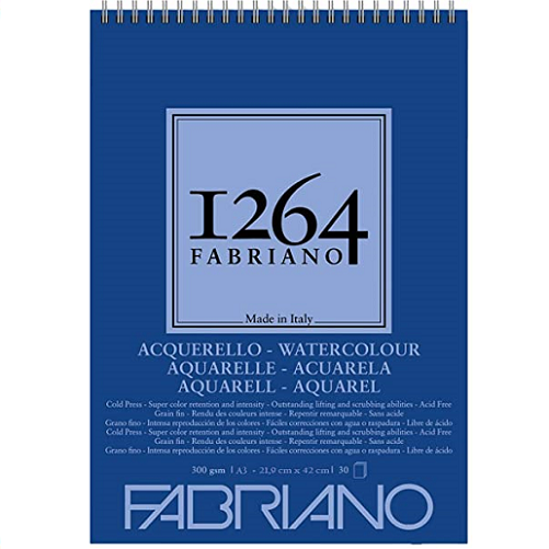 Papel FABRIANO 1264 acuarela 300g 30h A3