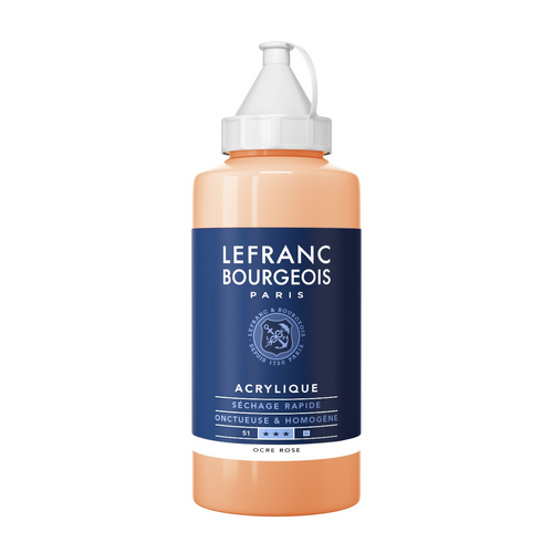 Acrílico LEFRANC Ocre rosado, fco. 750ml