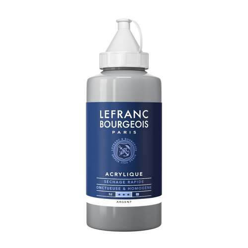 Acrílico LEFRANC Plata, frasco 750ml