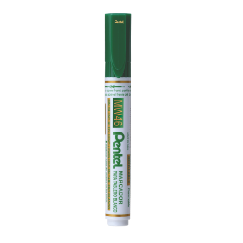 Marcador para pizarra punta biselada PENTEL verde