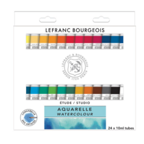 Acuarela LEFRANC STUDIO, set/24x10ml