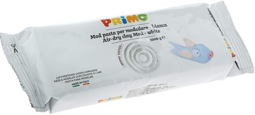 Modelina  PRIMO blanca, bloque de 1 kg