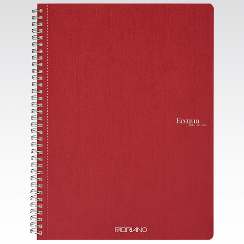 Cuaderno liso FABRIANO A4 70h cherry