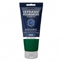Acrílico LEFRANC Verd esmeral, tubo 80ml