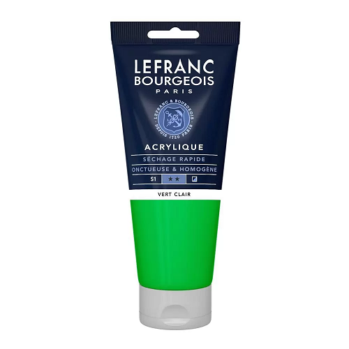 Acrílico LEFRANC Verde claro, tubo 200ml