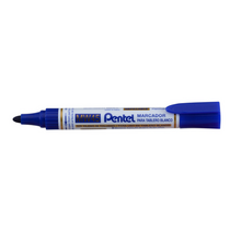 Marcador p/pizarra p. redon PENTEL azul