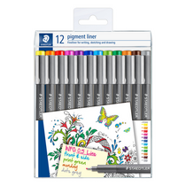Rotulador PIGMENT LINER, set d/12 colores