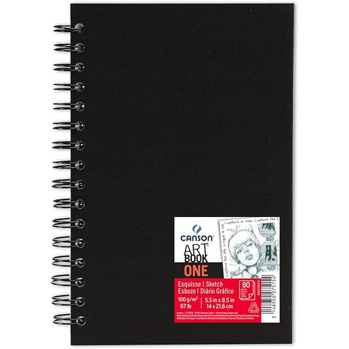 Cuaderno sketch CANSON One espiral  5.5x8.5