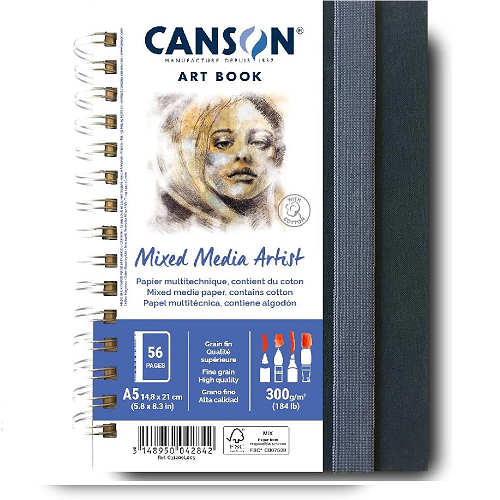 Cuaderno Mix Media 300g CANSON 28h A5