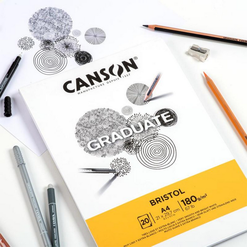 Papel GRADUATE bristol 180g, 20h A4