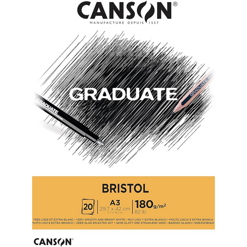 Papel GRADUATE bristol 180g, 20h A3