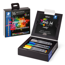 Plumón pigment brush STAEDTLER, set d/36
