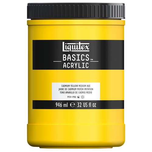 Acrílico LIQUITEX BASICS amarillo cadmio medio 946ml