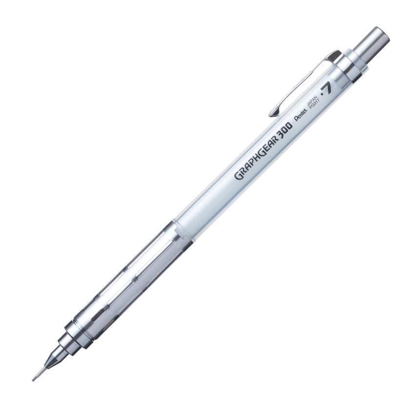 Portaminas 0.7 PENTEL GRAPHGEAR 300 blanco