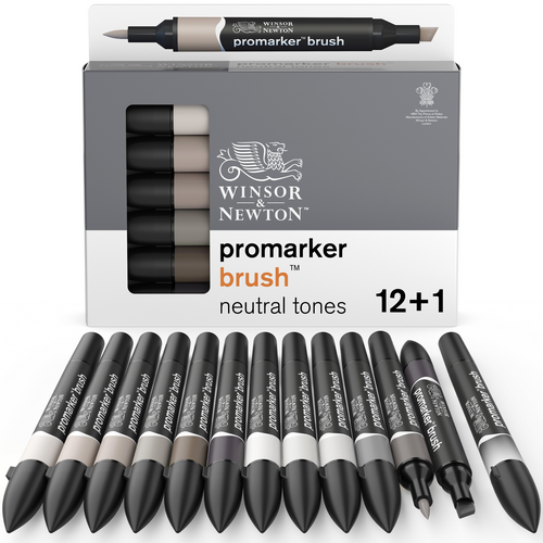 Marcador p/arte W&N PROMARKER BRUSH 12 N