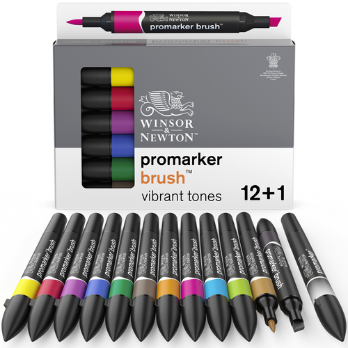 Marcador p/arte W&N PROMARKER BRUSH 12 V