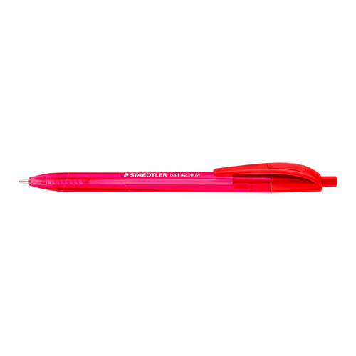 Bolígrafo retráctil STAEDTLER BALL M rojo