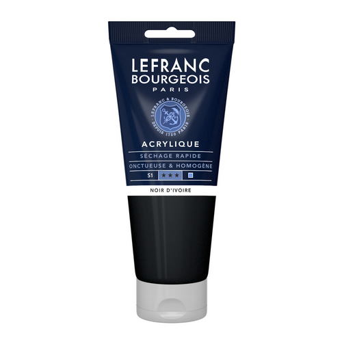 Acrílico LEFRANC Negro de marfil 200ml