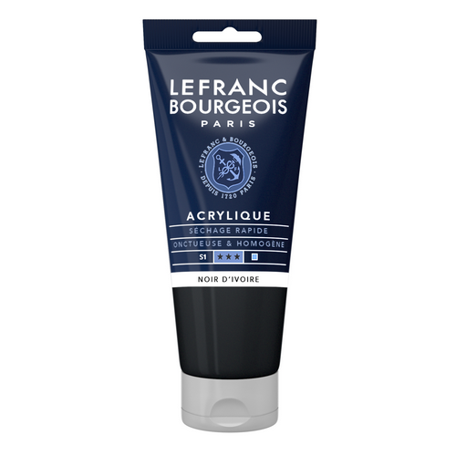 Acrílico LEFRANC Negro de marfil 80ml