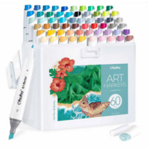 Marcador p/arte OHUHU Kaala, set de 60 L