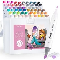 Marcador p/arte OHUHU Kaala, set de 60 M