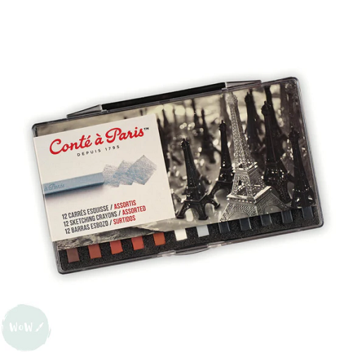 Yeso pastel carré CONTÉ, caja de 12