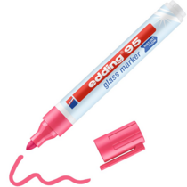 Plumón para vidrio EDDING rosado