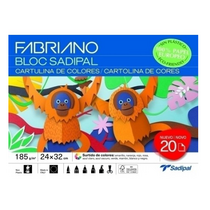 Cartulina COLORE 185g, bloc 20h 24x32 cm