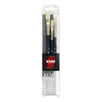 Pincel multimedia KUM FJALL, set de 3