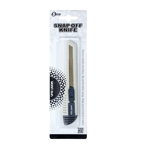 Cuchillo cutter MORN SUN 9mm gris