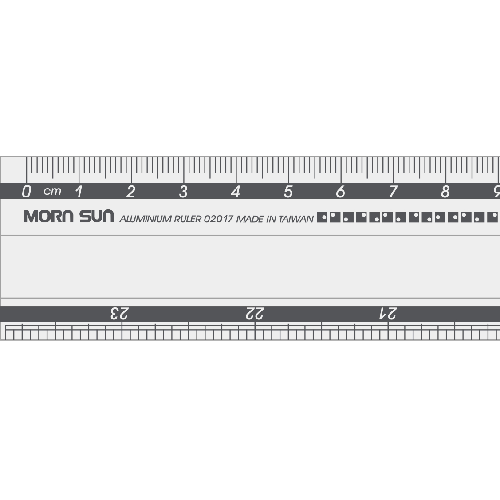 Regla metálica para corte MORN SUN 60cm/24"