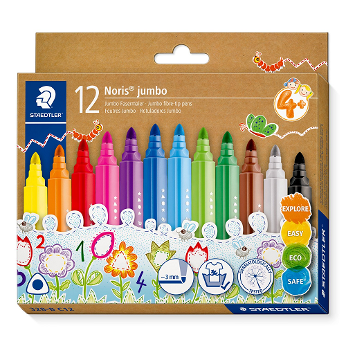 Plumones p.gruesa STAEDTLER NORIS set 12