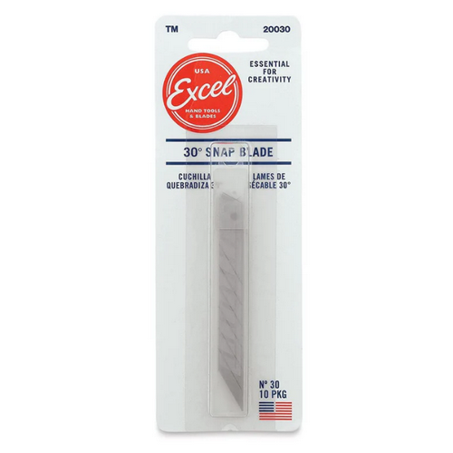 Cuchilla cutter de repuesto EXCEL 9mm 30º