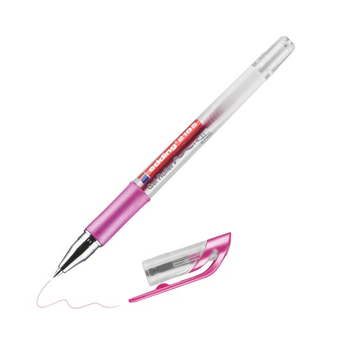 Bolígrafo CRYSTALJELLY EDDING rosado met