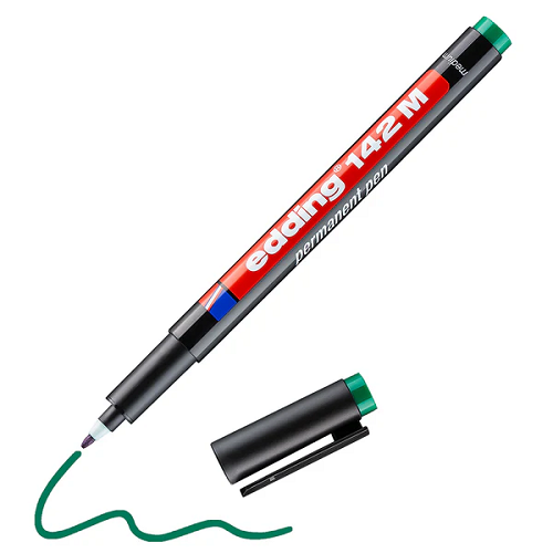 Marcador OHP med-pmte. EDDING verde