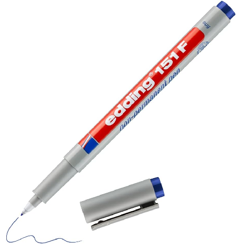 Marcador OHP fino-sble. EDDING azul